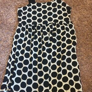 Who What Wear Sleeveless Linen Blend Empire Waist Polka Dot Dress / XXL